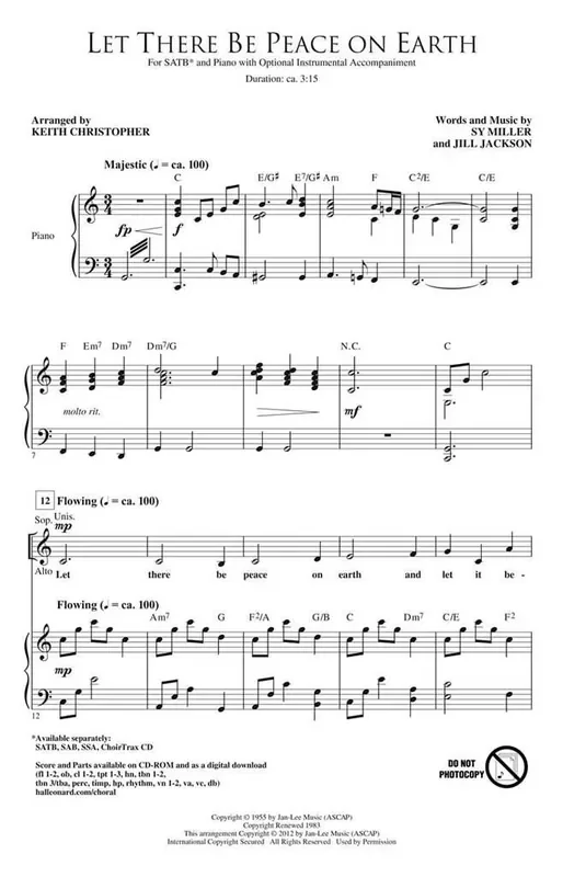 Let There Be Peace On Earth