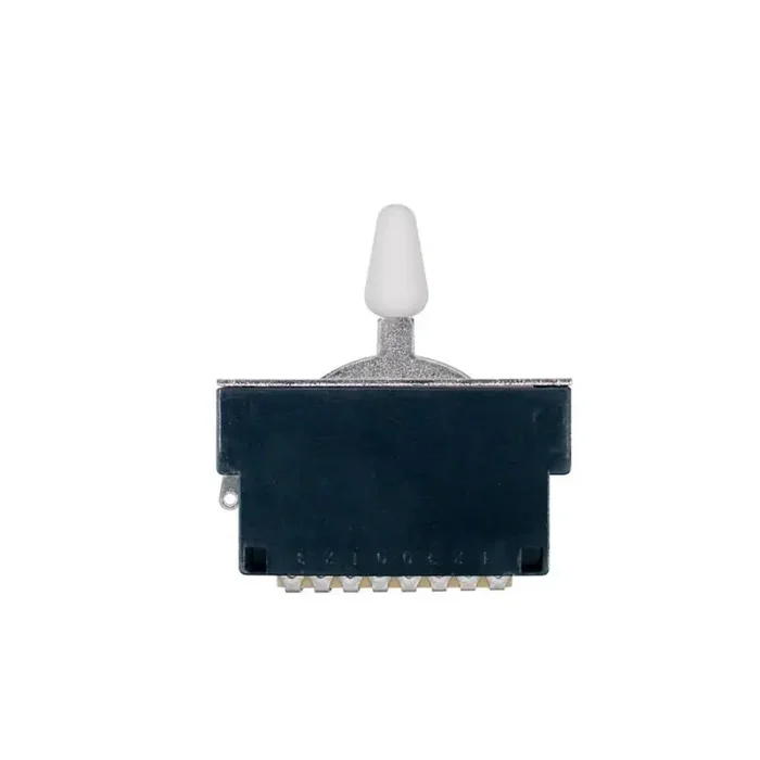 Lever switch 5-way, closed model, 1 5/8 inch spacing, with white cap