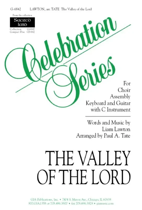 Liam Lawton Valley of the Lord, The (Arr. Paul A. Tate) Gemischter Chor mit Begleitung