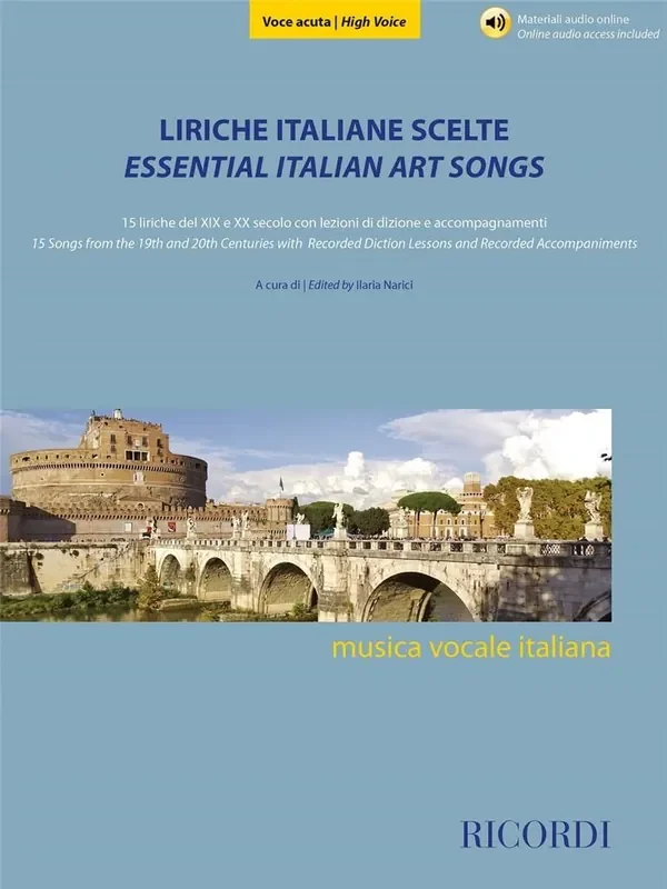 Liriche italiane scelte – Voce acuta Gesang mit Klavier