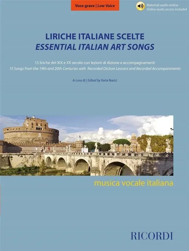 Liriche italiane scelte – Voce grave Gesang mit Klavier