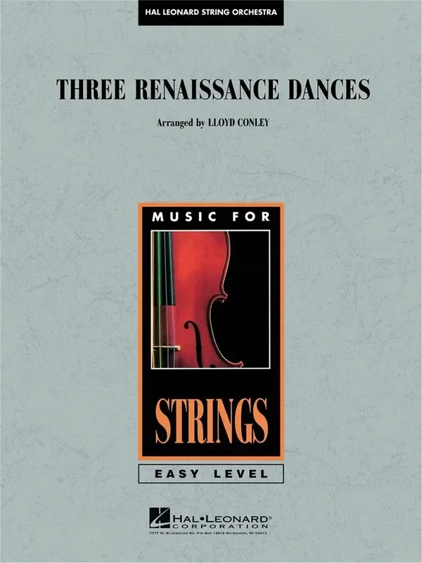 Lloyd Conley Three Renaissance Dances Streichorchester