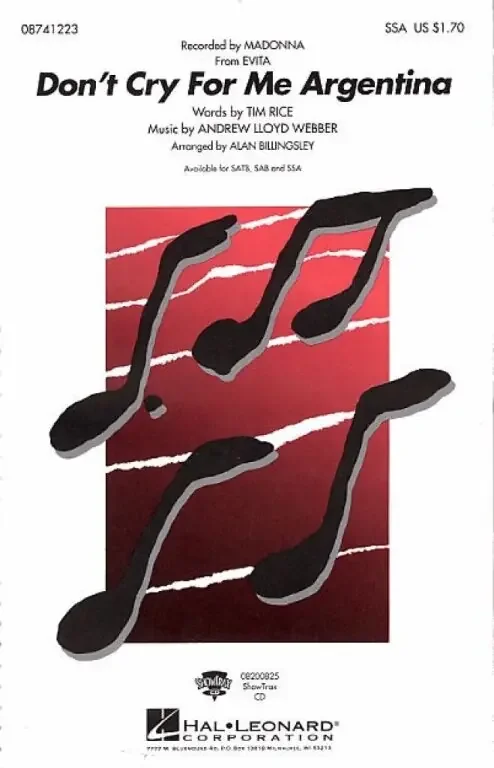 Lloyd Webber, Andrew Don‘t Cry For Me Argentina