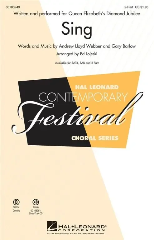 Lloyd Webber, Andrew Sing