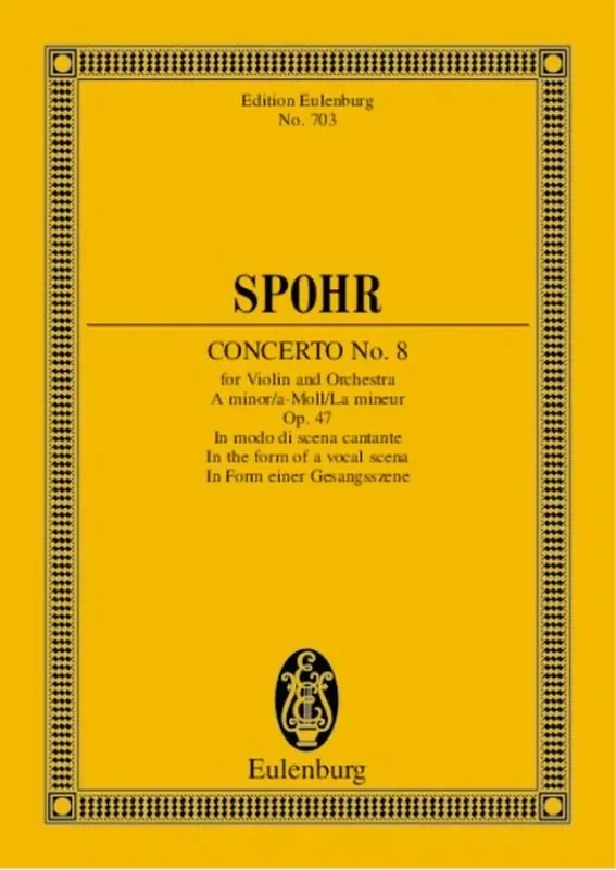Louis Spohr Concerto No. 8 A minor op. 47 Orchester mit Solo