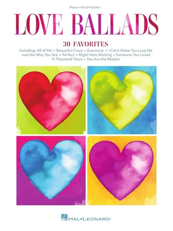 Love Ballads Klavier, Gesang, Gitarre (Songbooks)
