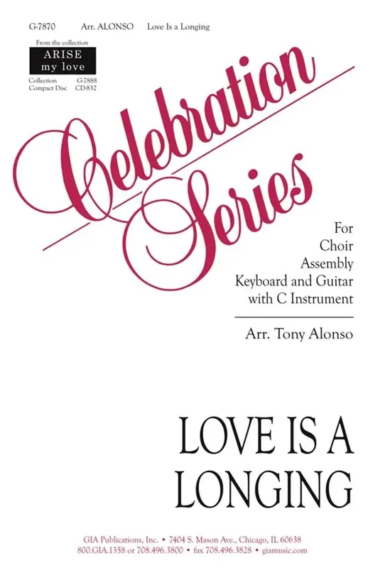 Love Is a Longing – Guitar Part (Arr. Tony Alonso) Gemischter Chor mit Klavier/Orgel