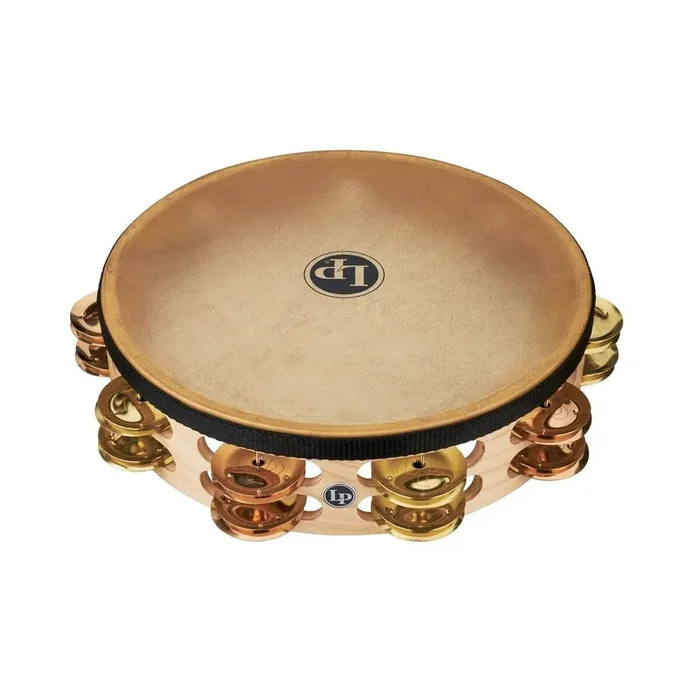 LP Tambourine Pro 10in Double Row With Head LP384-AL 10″ Aluminum