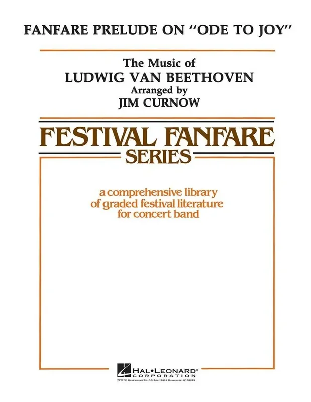 Ludwig van Beethoven Fanfare on Ode to Joy (Arr. James Curnow) Blasorchester