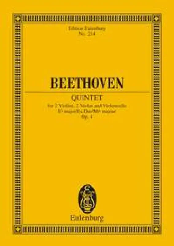 Ludwig van Beethoven Quintet Eb major op. 4 Streichensemble