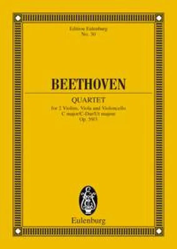 Ludwig van Beethoven String Quartet In C Major Op. 59 No. 3 Streichquartett