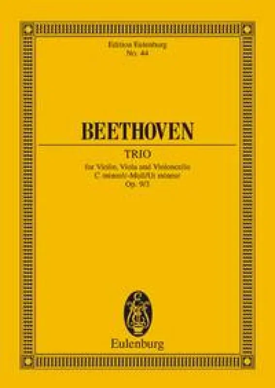 Ludwig van Beethoven String Trio In C Minor Op. 9 Nr. 3 Streichtrio
