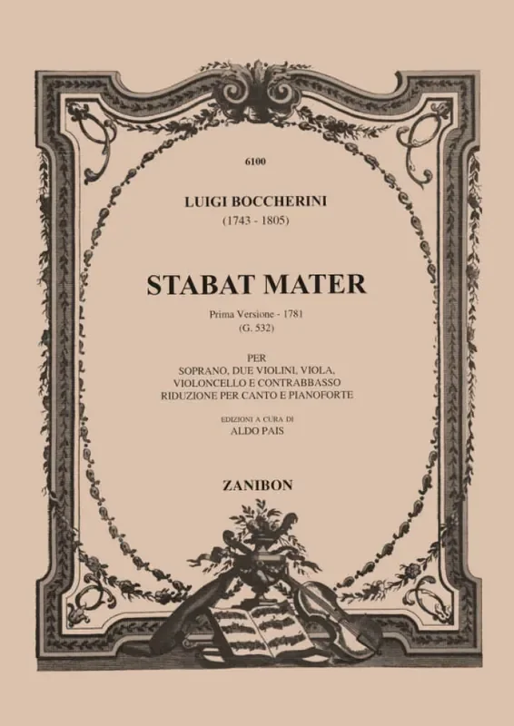 Luigi Boccherini Stabat Mater Gesang mit Klavier