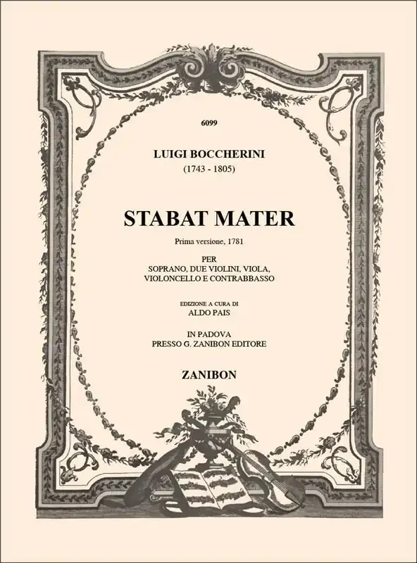 Luigi Boccherini Stabat Mater Gesang mit sonstiger Begleitung