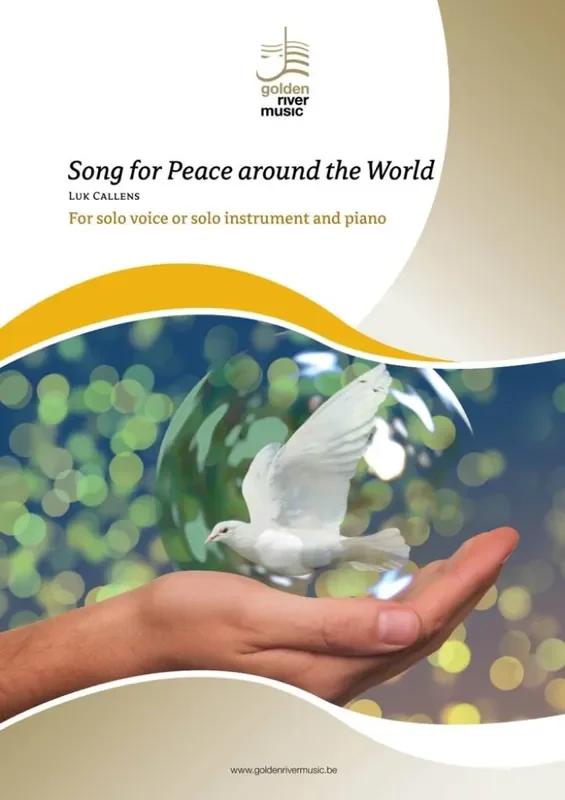 Luk Callens Song for Peace around the World Gesang mit Klavier