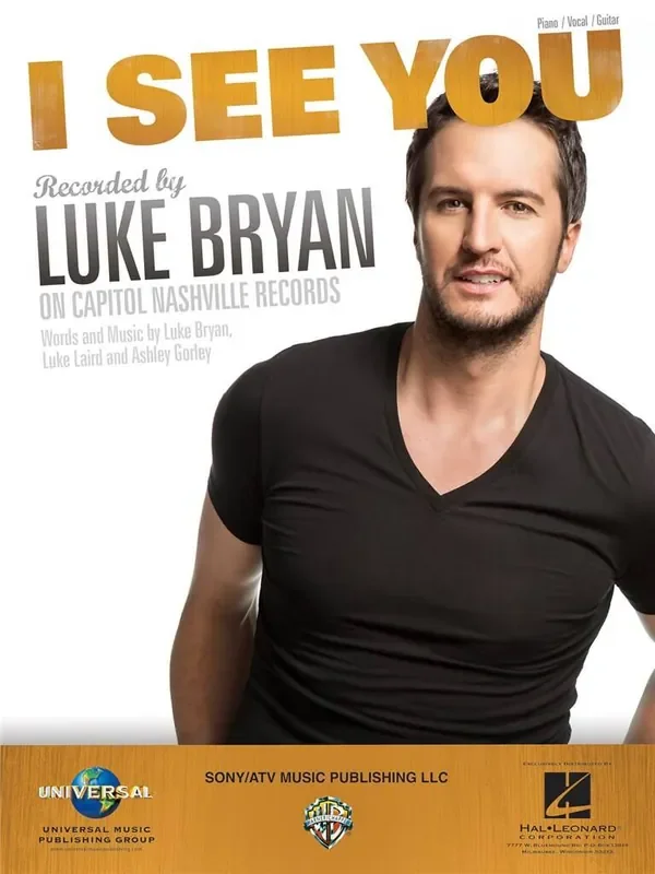 Luke Bryan I See You Klavier, Gesang, Gitarre (Songbooks)