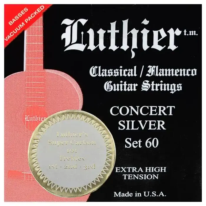 Luthier Super Carbon 101 string set classic, Concert Supreme, extra high tension, with carbon trebles