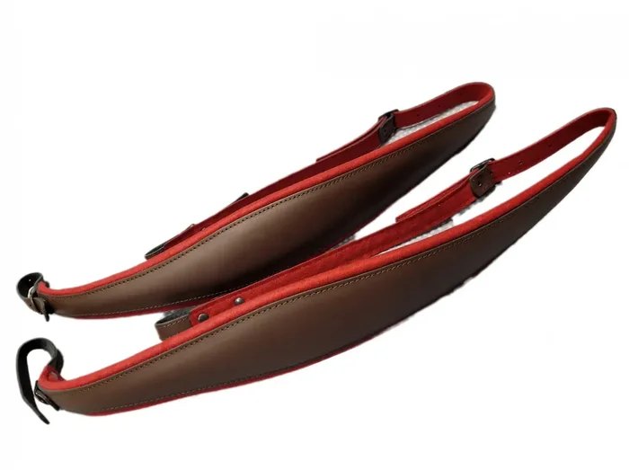 Luxus-Harmonikariemen XXL Braun/Rot