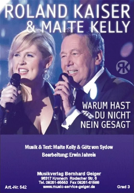 M. Kelly Warum Hast Du Nicht Nein Gesagt (Arr. Erwin Jahreis) Blasorchester