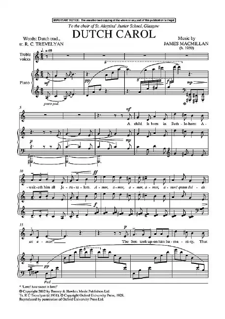 MacMillan, James Dutch Carol