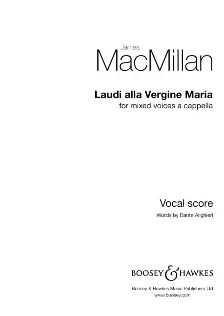 MacMillan, James Laudi alla Vergine Maria