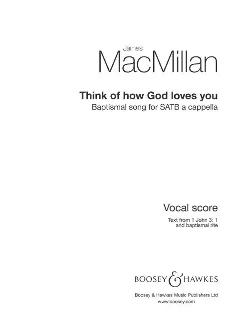 MacMillan, James Think of how God loves you