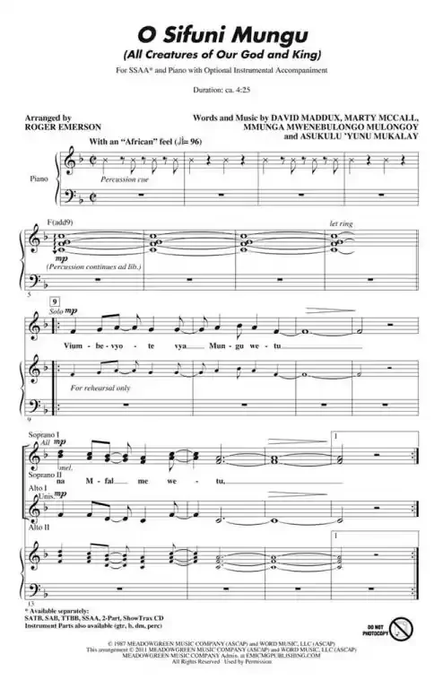 Maddux, David M. O Sifuni Mungu