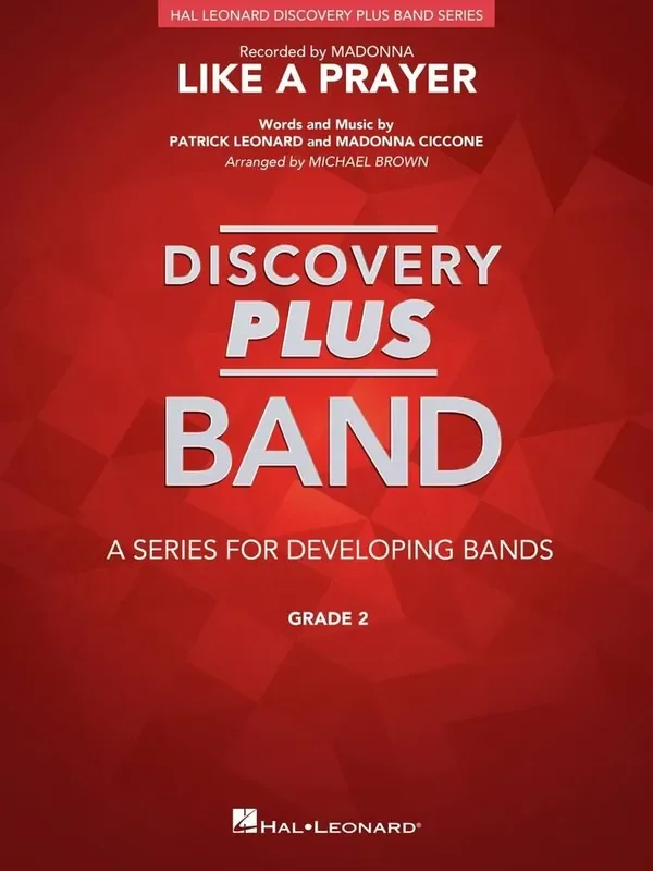Madonna Ciccone Like a Prayer (Arr. Michael Brown) Blasorchester