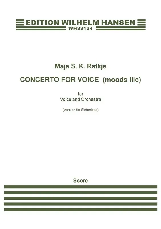 Maja S.K. Ratkje Concerto For Voice Gesang mit sonstiger Begleitung