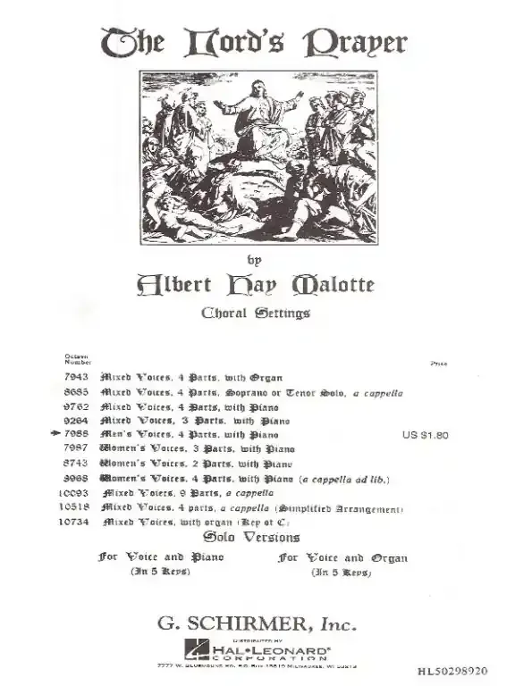 Malotte, Albert Hay The Lord‘s Prayer