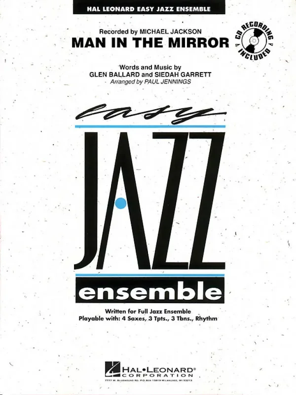 Man In The Mirror (Arr. Paul Jennings) Jazz Ensemble