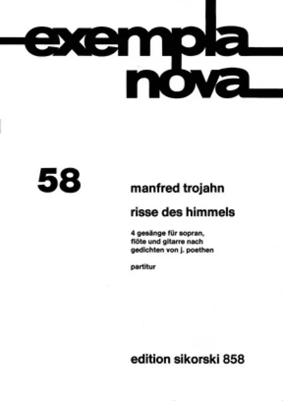 Manfred Trojahn Risse des Himmels Kammerensemble