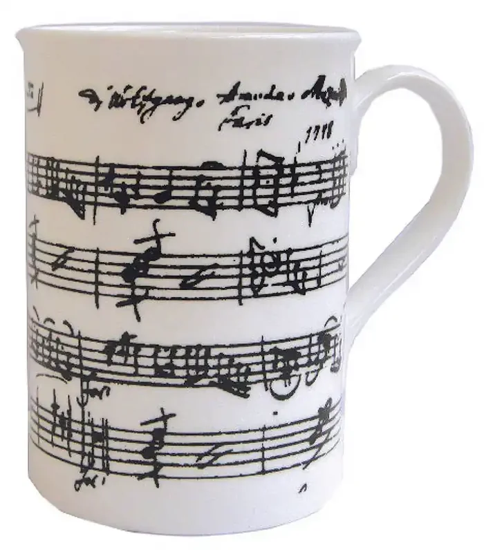 Manuscript White Bone China Mug
