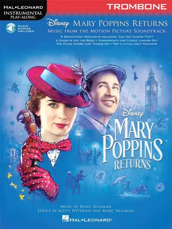 Marc Shaiman Mary Poppins Returns for Trombone Posaune Solo