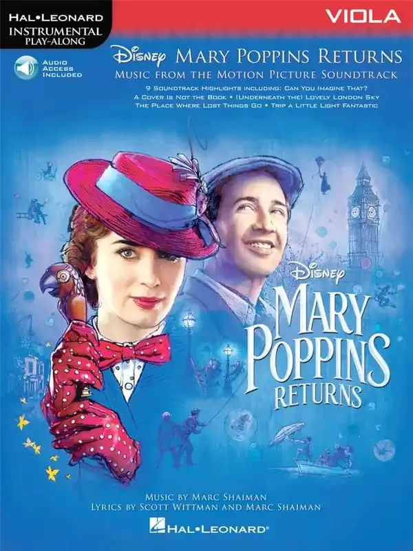 Marc Shaiman Mary Poppins Returns for Viola Viola Solo