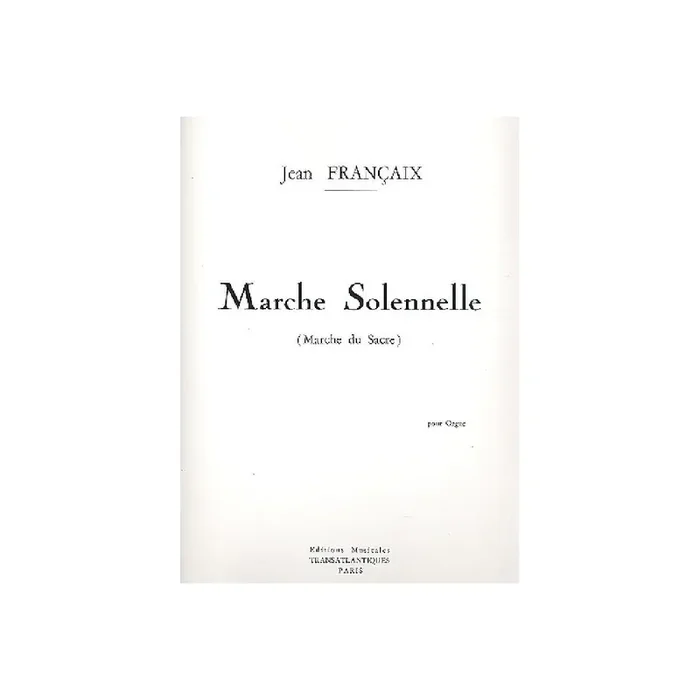 Marche solennelle pour orgue