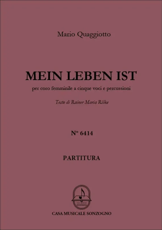 Mario Quaggiotto Mein Leben Ist Frauenchor mit Begleitung