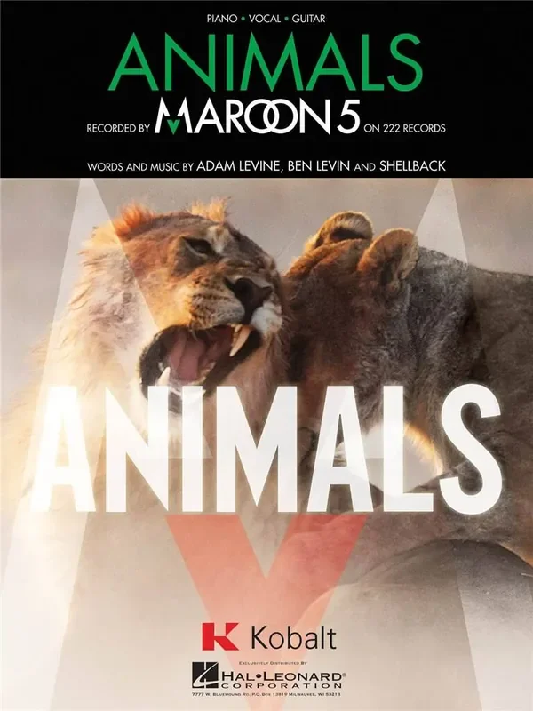Maroon 5 Animals Klavier, Gesang, Gitarre (Songbooks)