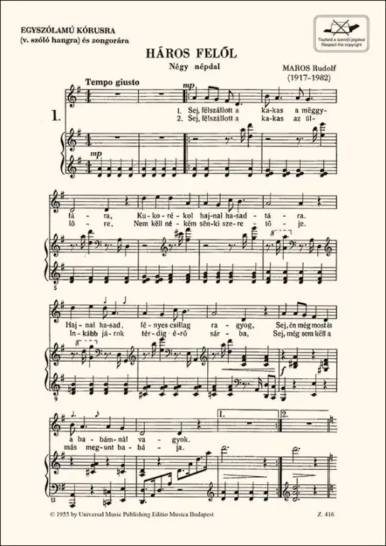 Maros Rudolf Háros felől…