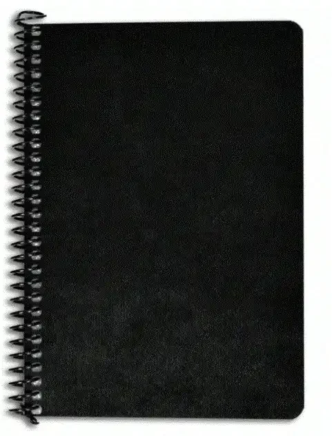 Marschmappe Hochformat schwarz