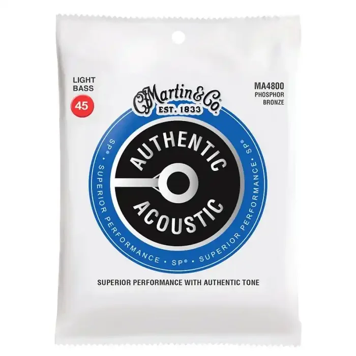 Martin Authentic Acoustic SP Bass string set, 92/8 phosphor bronze, light, 045-065-080-100