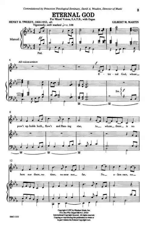 Martin, Gilbert Eternal God