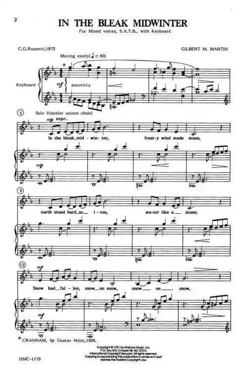 Martin, Gilbert In The Bleak Midwinter