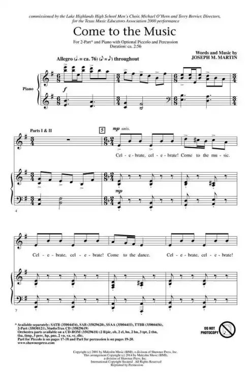 Martin, Joseph M. Come to the Music