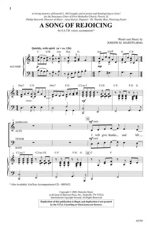 Martin, Joseph M. Sing, O Heavens