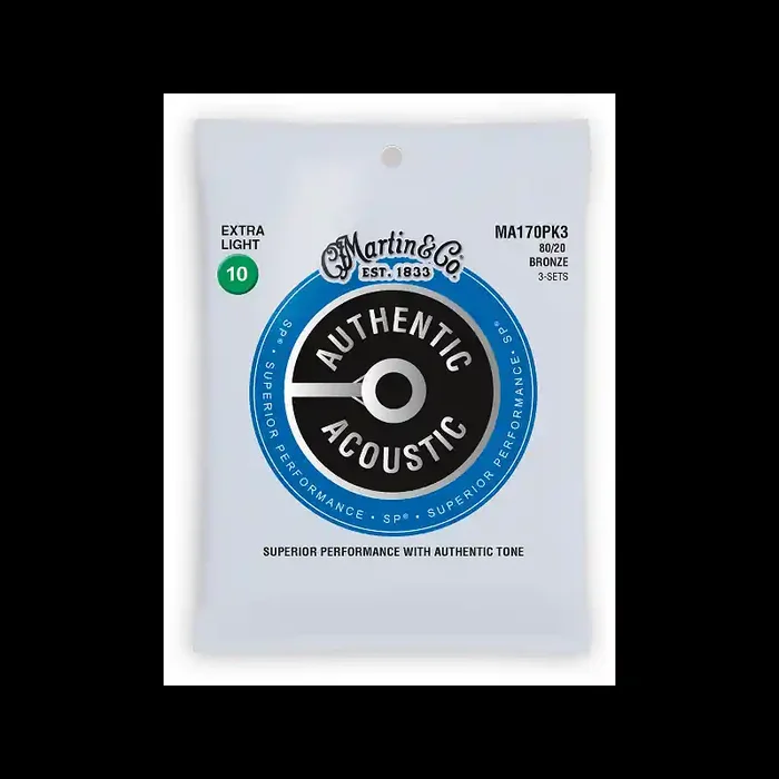 Martin MA170 3 PACK Bronce Wound 010/047