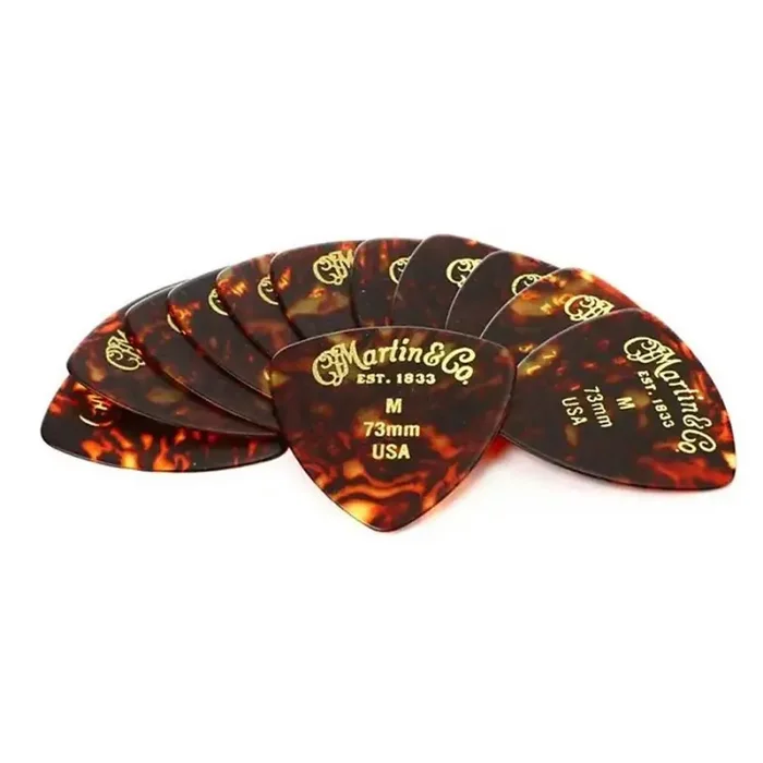 Martin pick pack 346 shape .73mm faux tortoise Medium 12 pcs