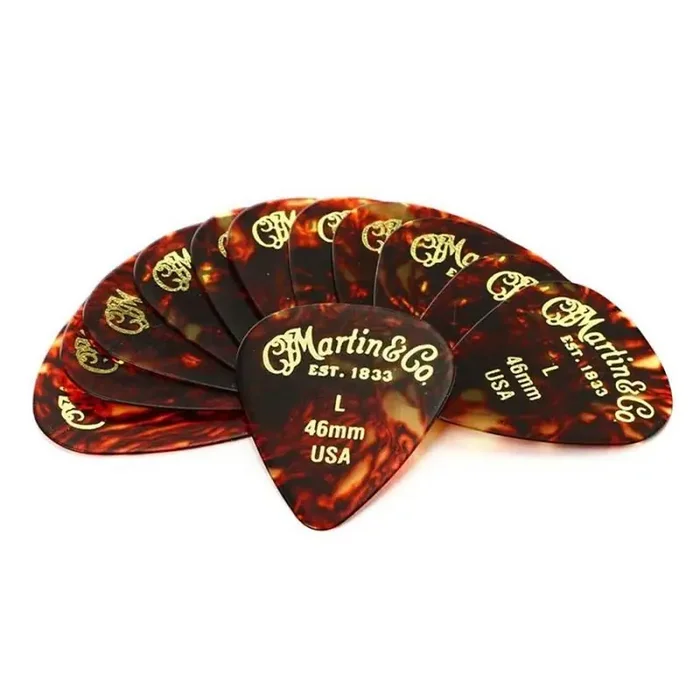 Martin pick pack 351 shape .46mm faux tortoise Light 12 pcs