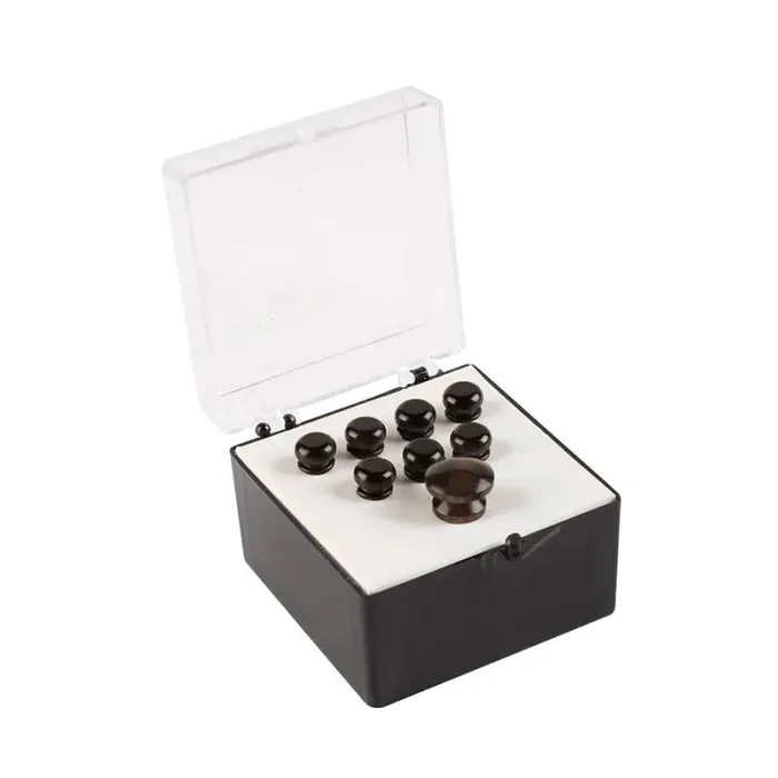 Martin pin set (7 bridge pins plus 1 end pin) plain ebony wood