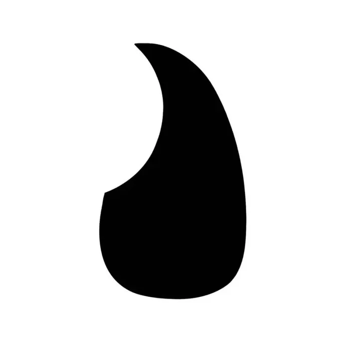 Martin self-adhesive pickguard black